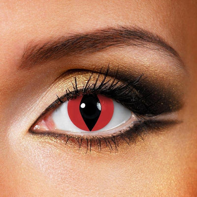 TopsFace Cat Eye Red Colored Contact Lenses