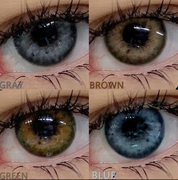 TopsFace Black Spot Iris Gray Colored Contact Lenses