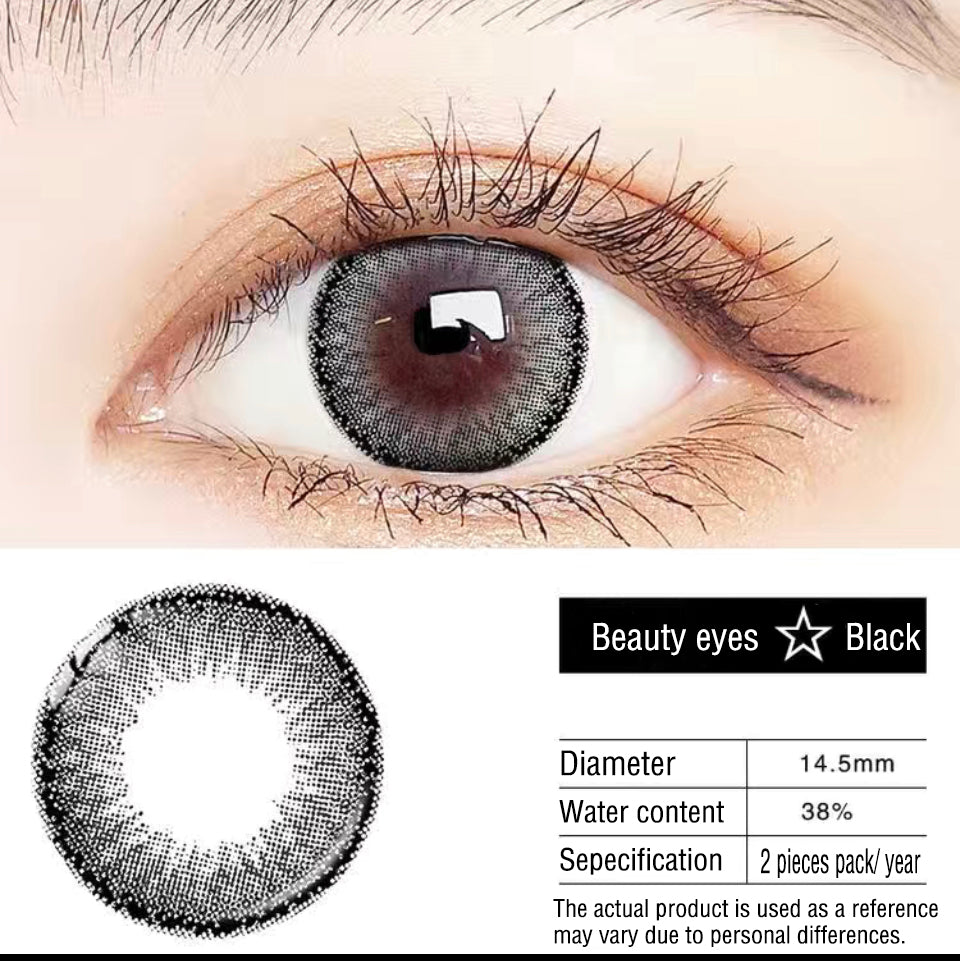 TopsFace Beauty Eye Black Contact Lenses