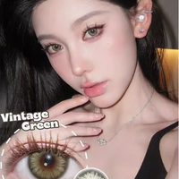 TopsFace Vintage Olive Green Colored Contact Lenses