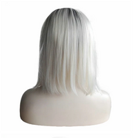 TopsFace YKS305 Euramerican Straight Gradient White Wigs