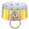 Round Metal Laser Choker Collar