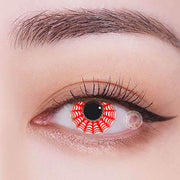 TopsFace Spiderweb Red Colored Contact Lenses