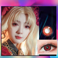 TopsFace Elf Red Colored Contacts