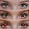 TopsFace Mystery Red Colored Contact Lenses