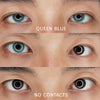 TopsFace Queen Blue Colored Contact Lenses